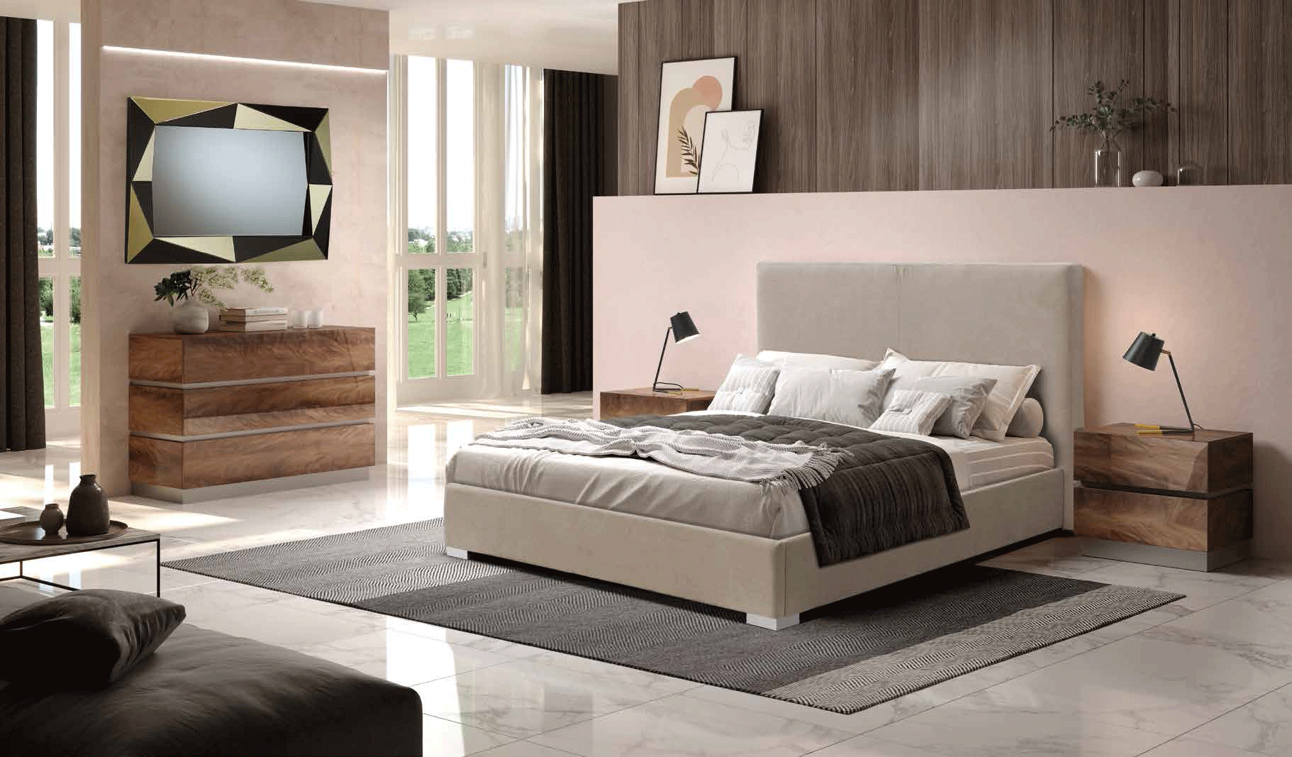 Bedroom Furniture Modern Bedrooms QS and KS 403 Isabel, M-151, C-151 & E-414