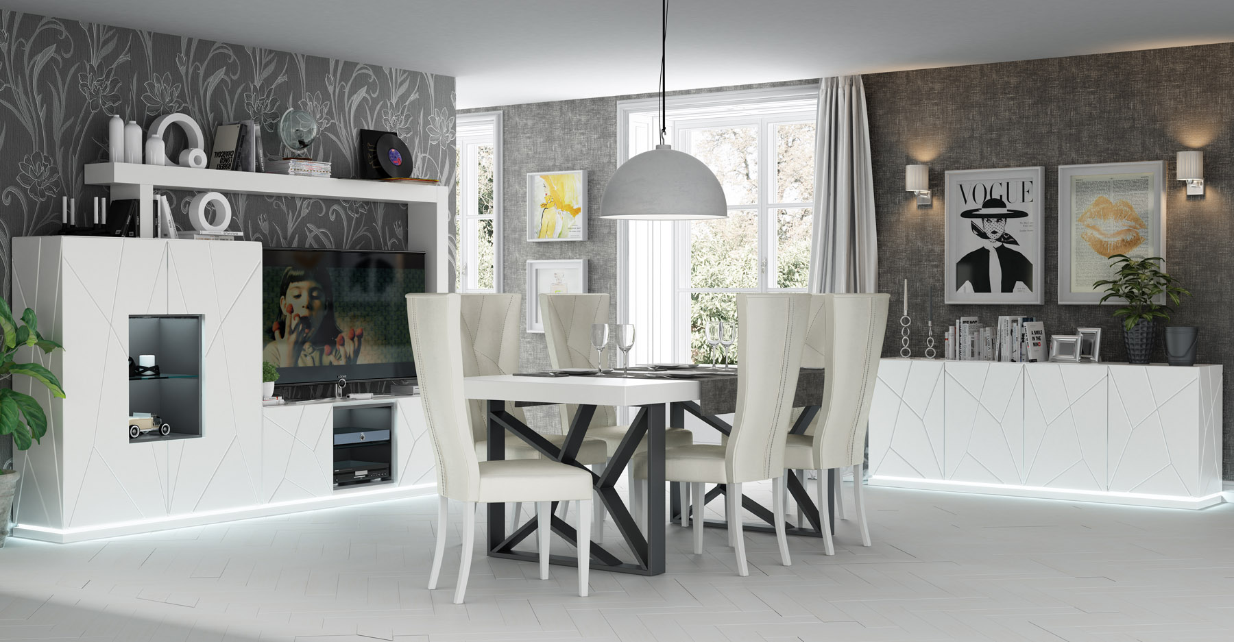 Wallunits Hallway Console tables and Mirrors EX04