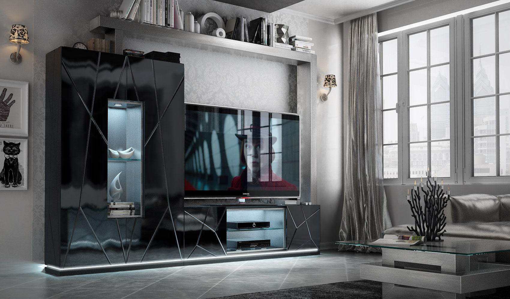 Wallunits Entertainment Centers EX11