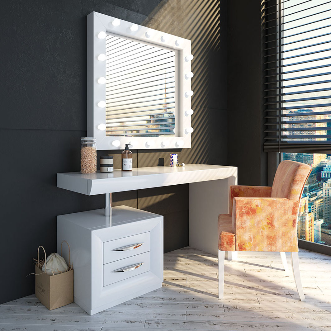 Brands Franco Furniture Avanty Bedrooms, Spain NB07 Vanity Dresser
