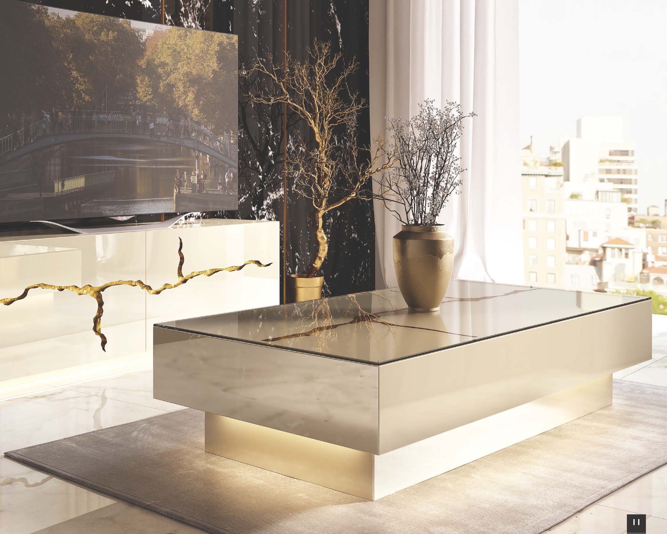 Living Room Furniture Coffee and End Tables LUX 04 Living