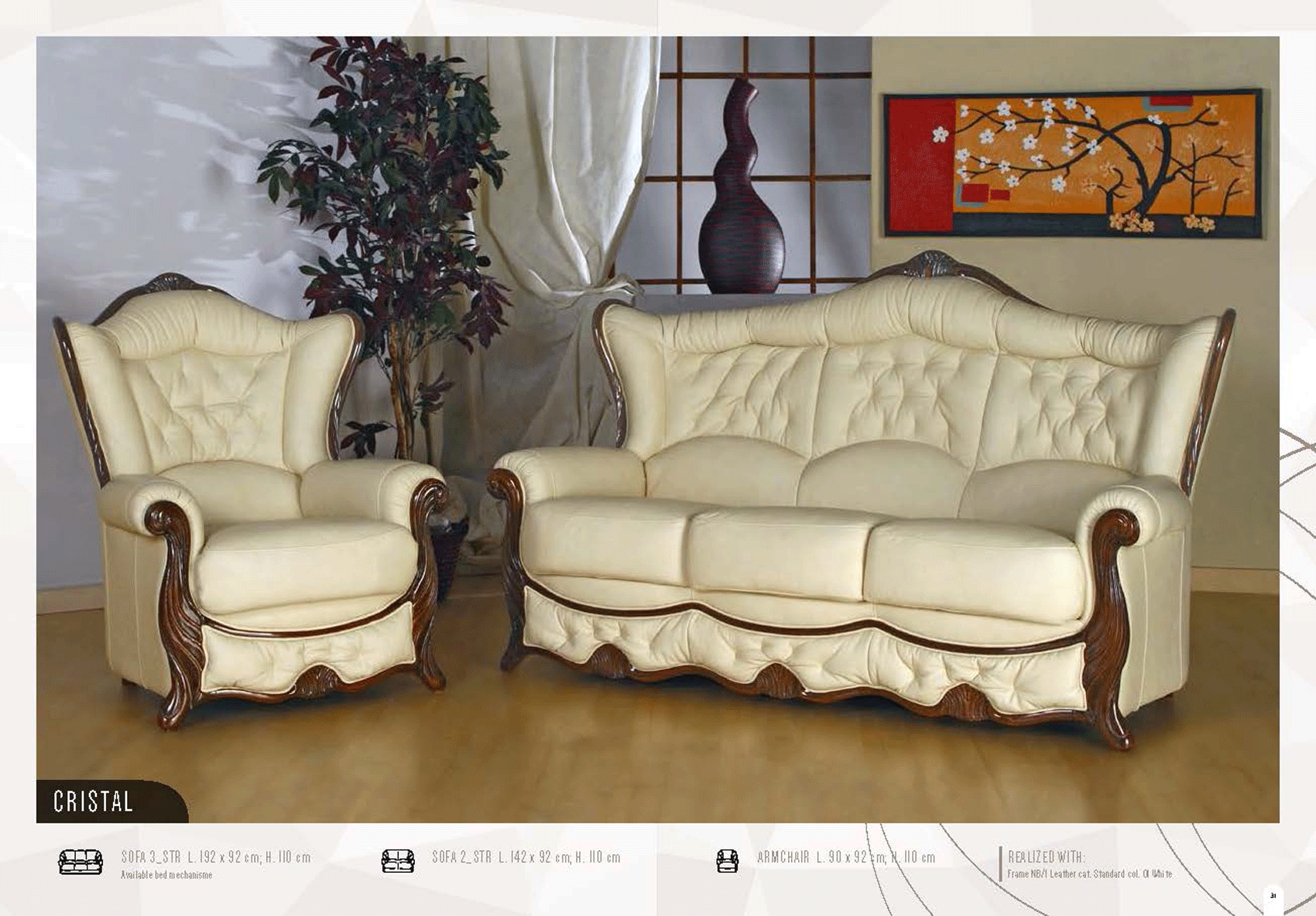 Living Room Furniture Sofas Loveseats and Chairs Cristal