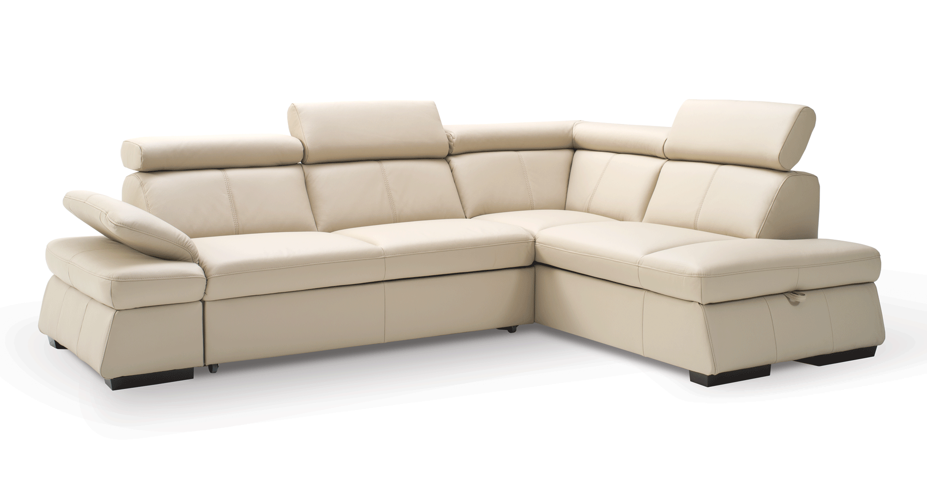 Living Room Furniture Sleepers Sofas Loveseats and Chairs Malpensa Sectional w/ Bed & storage