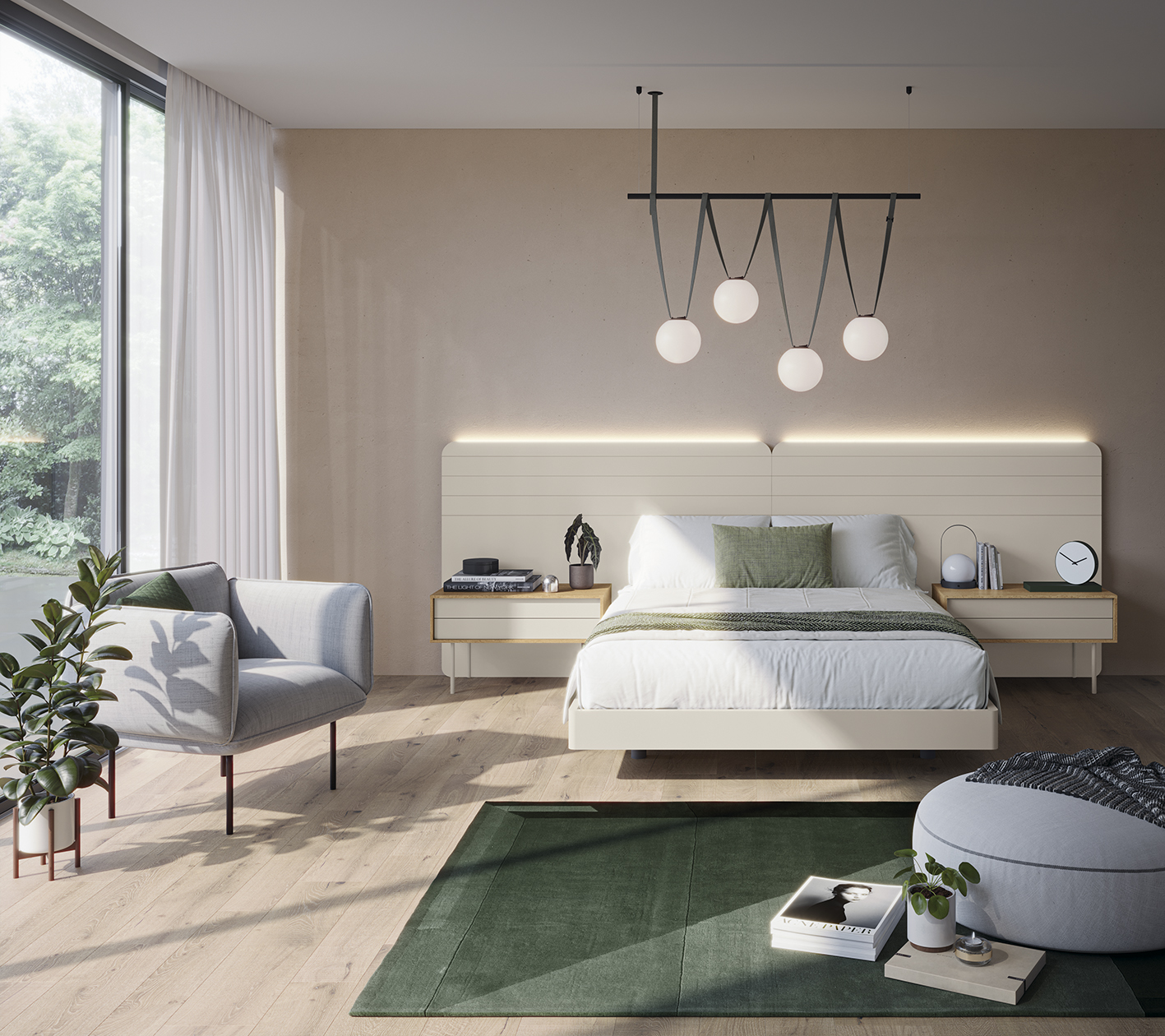 Bedroom Furniture Modern Bedrooms QS and KS Chic 002