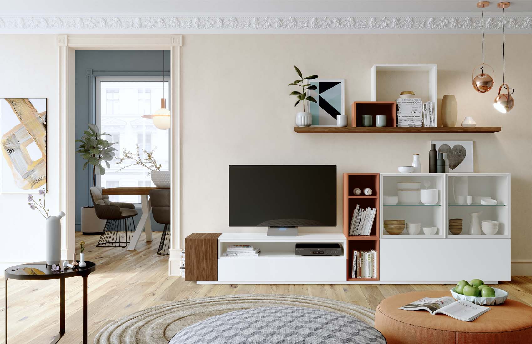 Brands MSC Modern Wall Unit, Italy Composition CK15