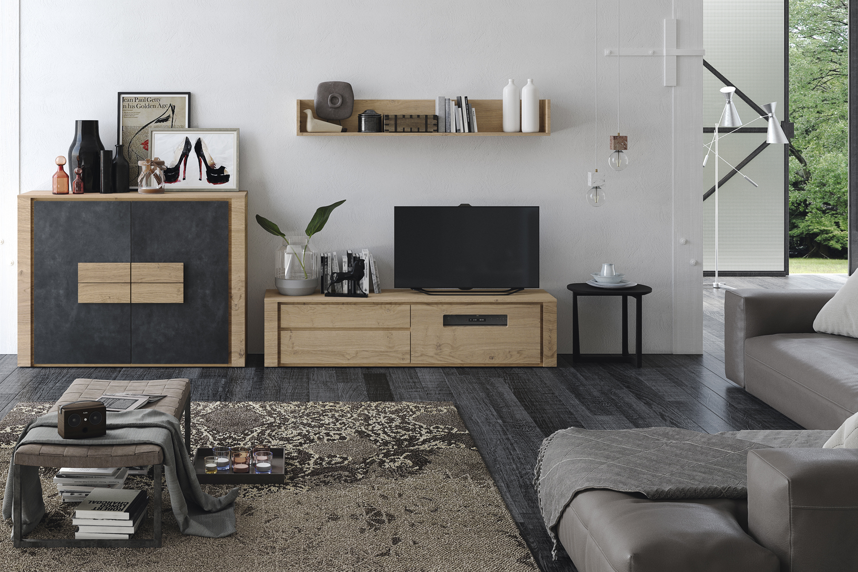 Brands MSC Modern Wall Unit, Italy Composition H41