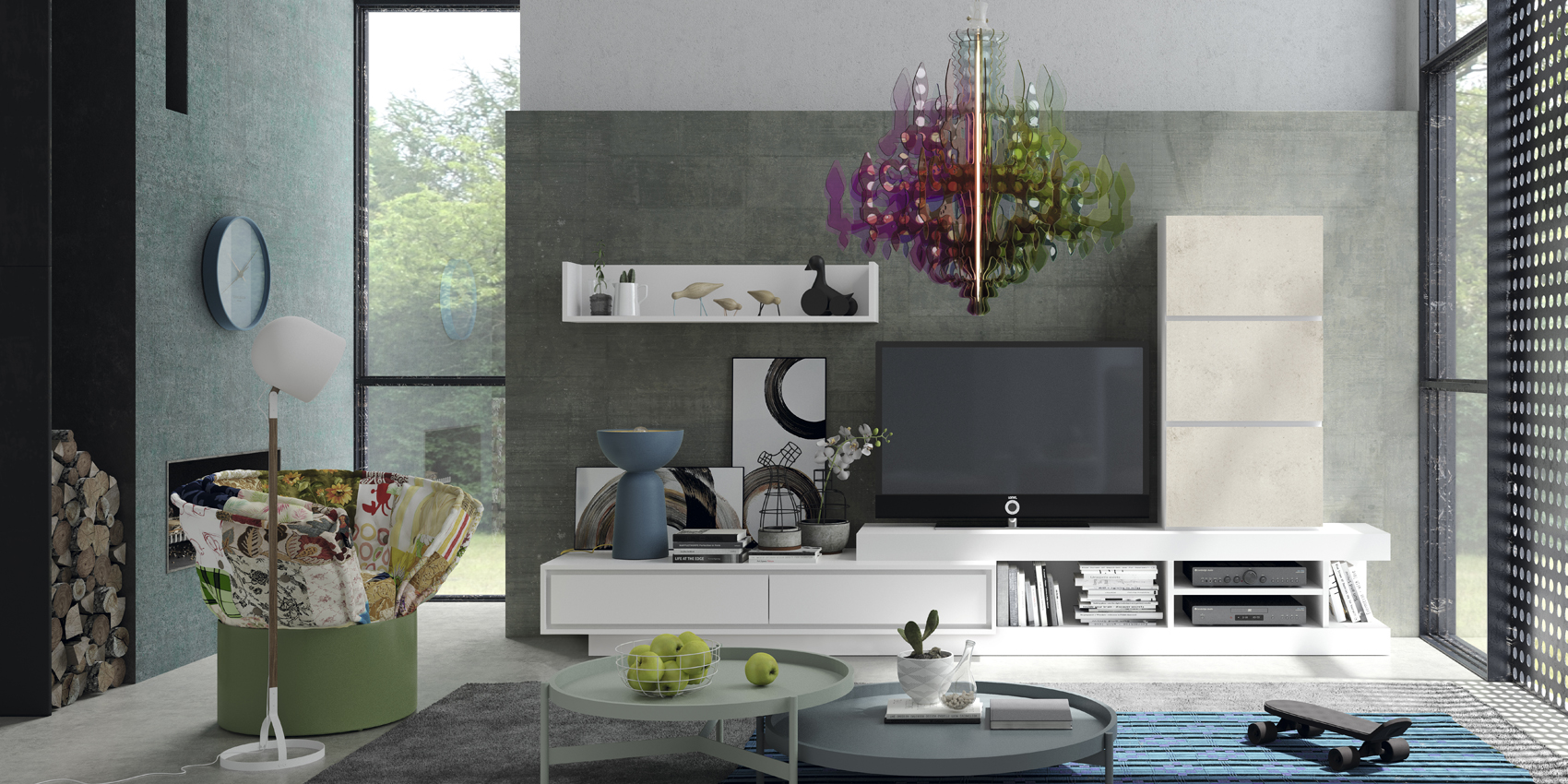 Wallunits Hallway Console tables and Mirrors Composition L32