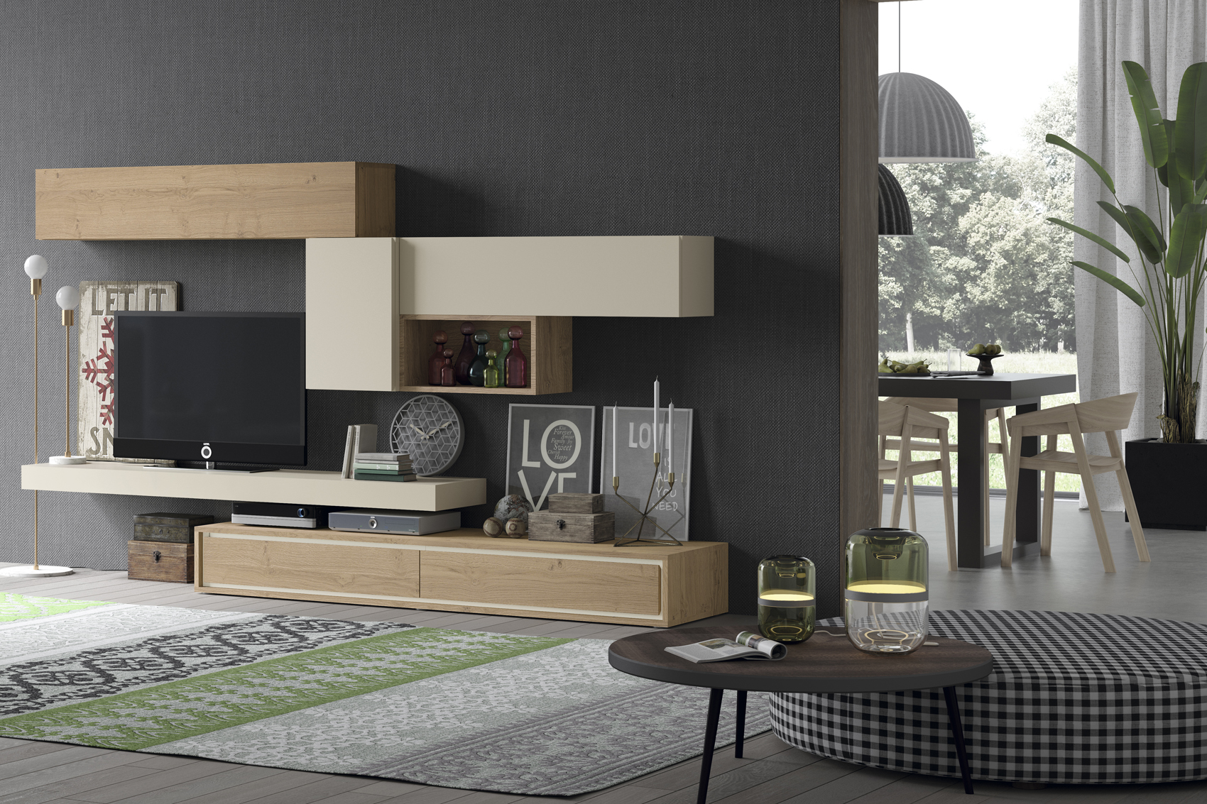 Brands MSC Modern Wall Unit, Italy Composition L7