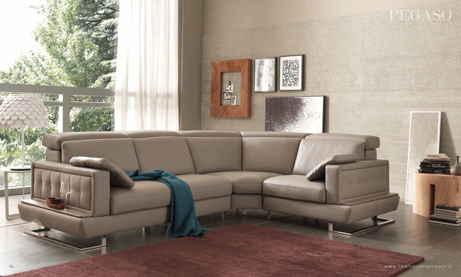 Living Room Furniture Sectionals Pegaso