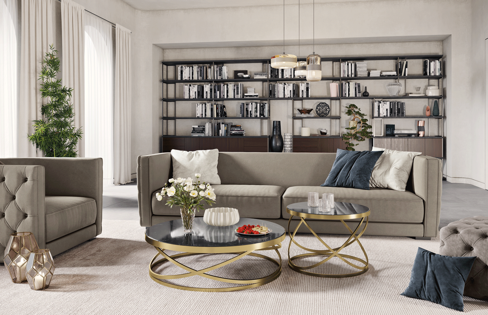 Brands Piermaria Modern Living Room, Italy Herrera Living