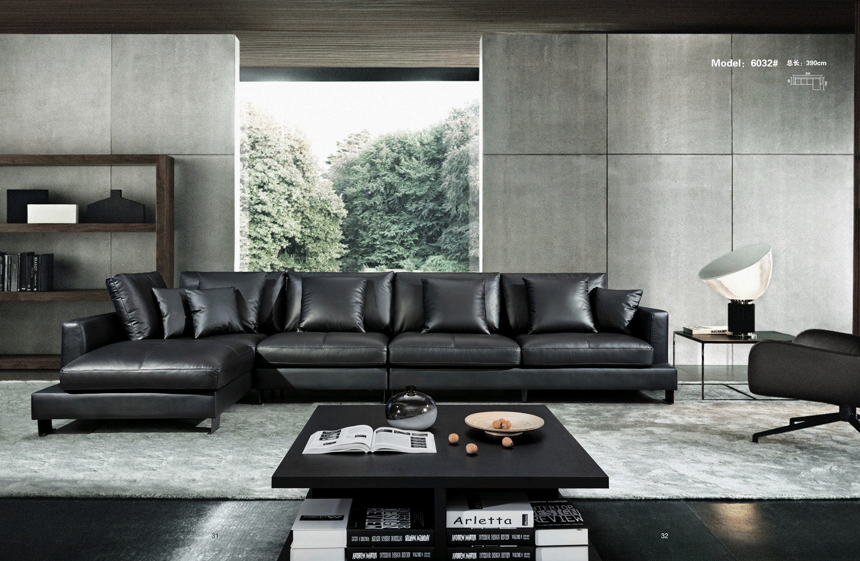 Brands Status Modern Collections, Italy 6032 Sectional