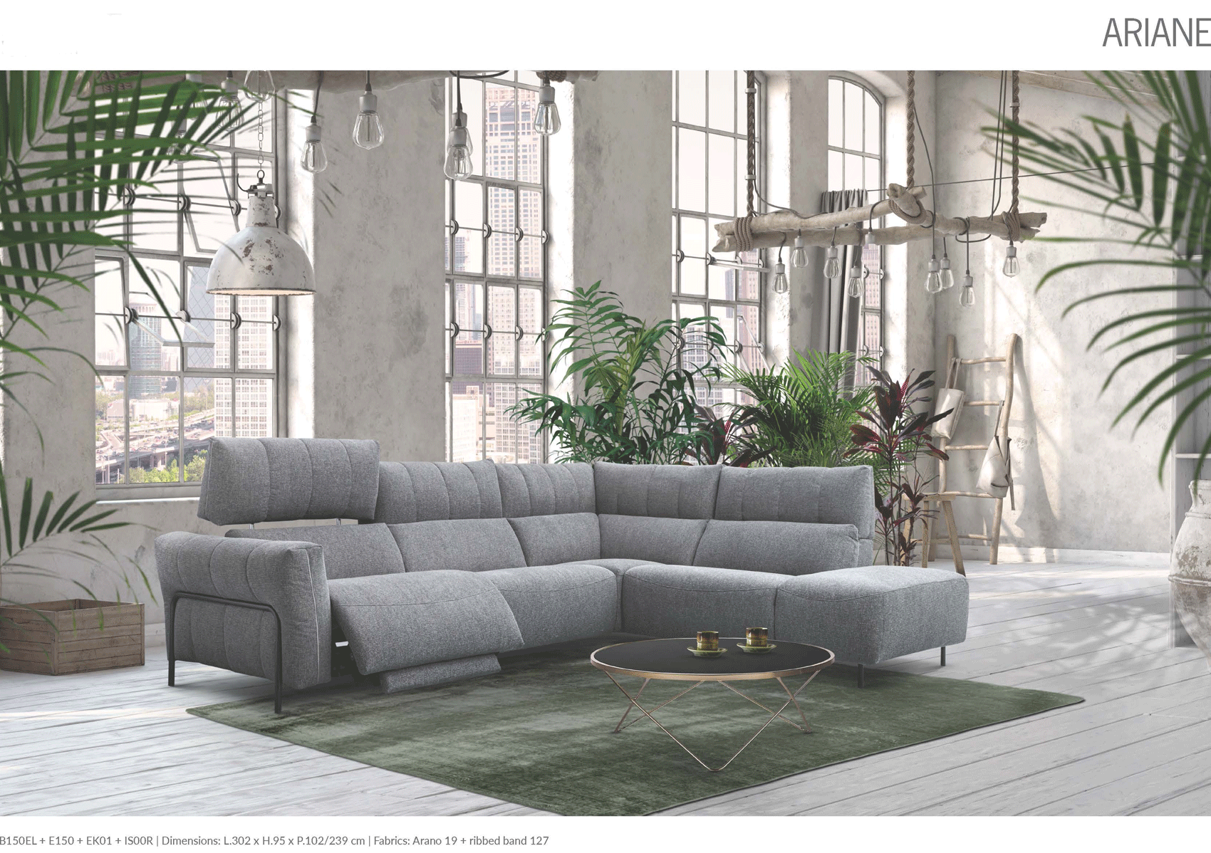 Brands European Living Collection Ariane Sectional