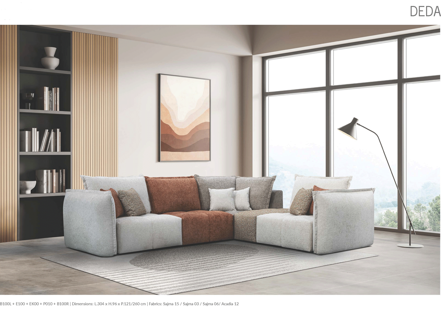 Living Room Furniture Rugs Deda Sectional
