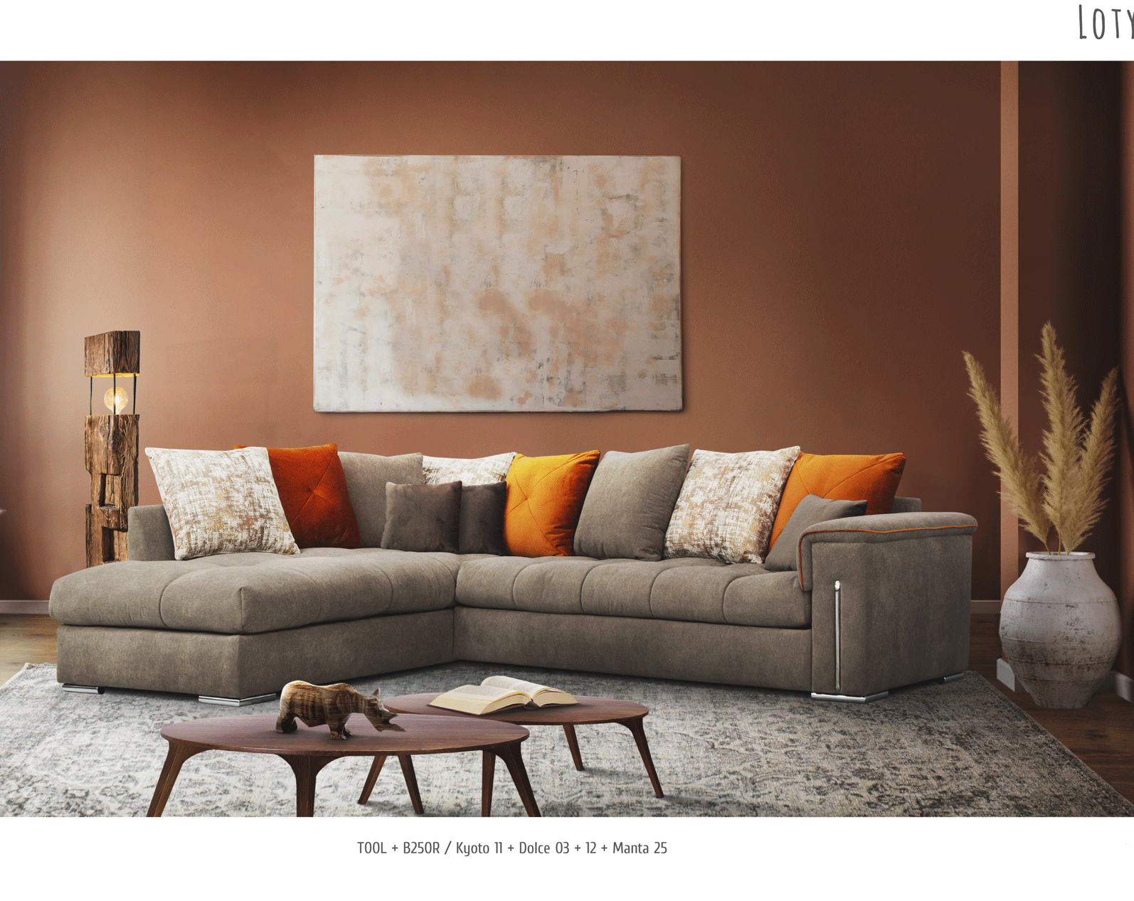Brands European Living Collection Loty Sectional