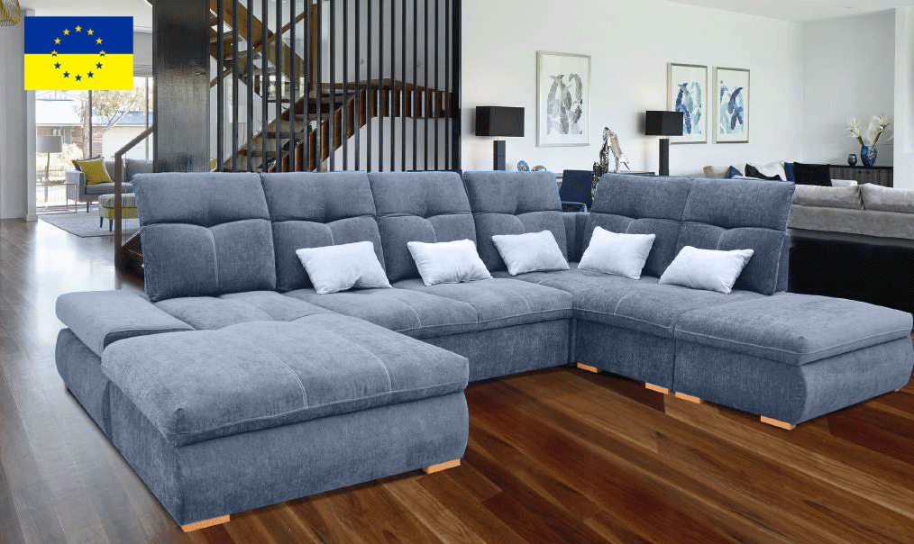 Living Room Furniture Reclining and Sliding Seats Sets Opera Sectional Left with bed and storage
