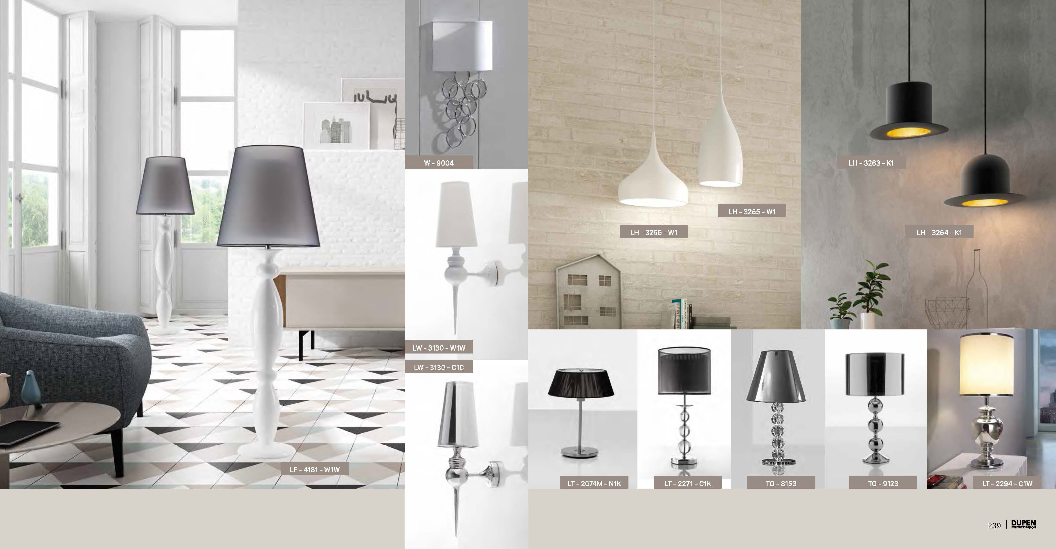 Brands Status Modern Collections, Italy LT-2271-C1K, TO-9123, LT-2294-C1W