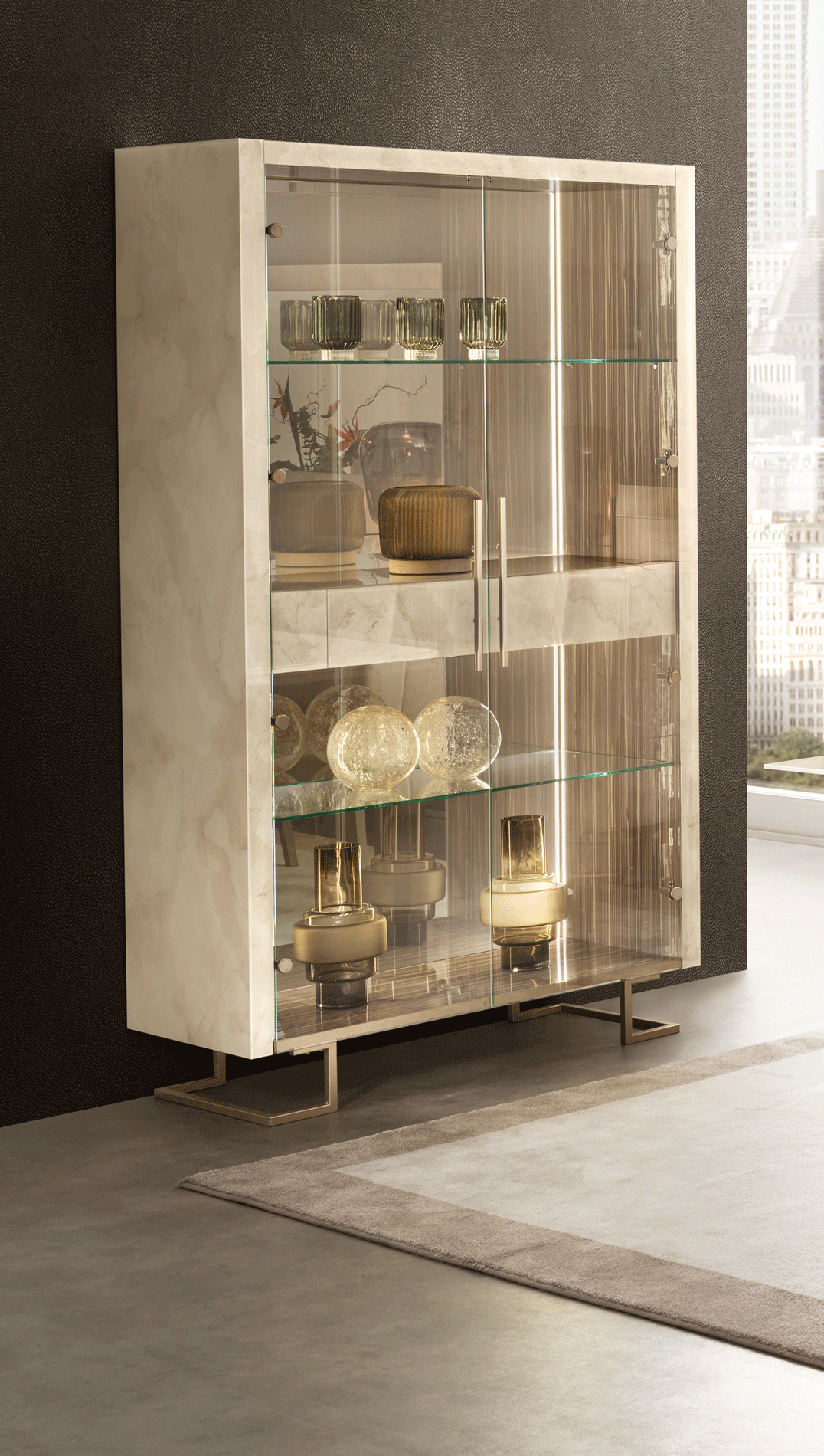 Brands Arredoclassic Living Room, Italy Luce 2 Door Cabinet w/Drawer