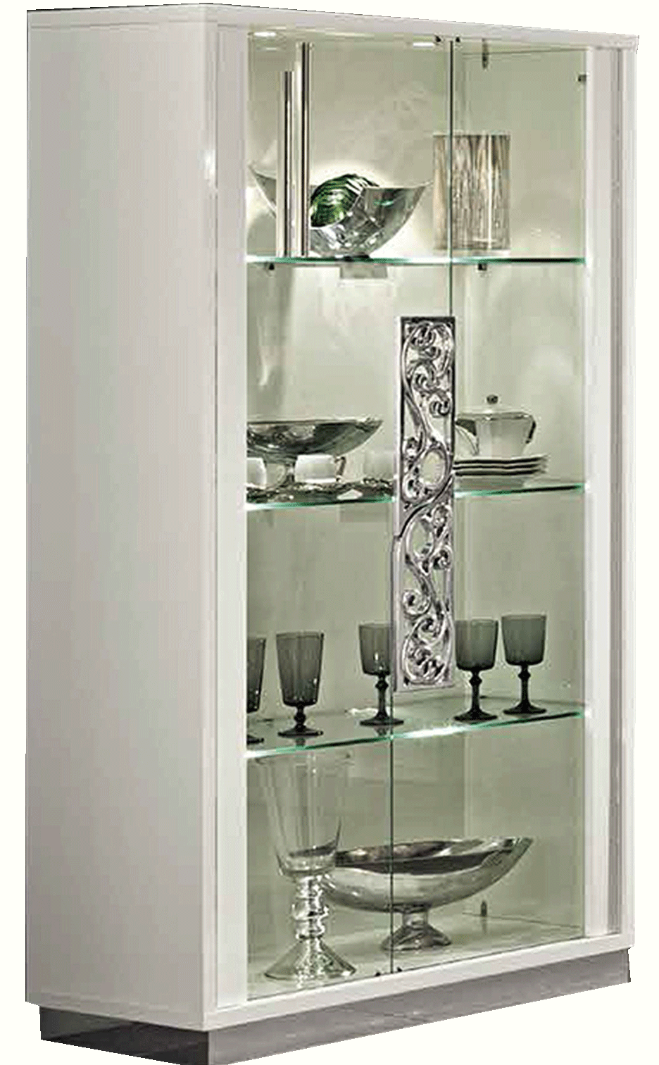 Brands Garcia Laurel & Hardy Tables Roma 2-Door Curio White