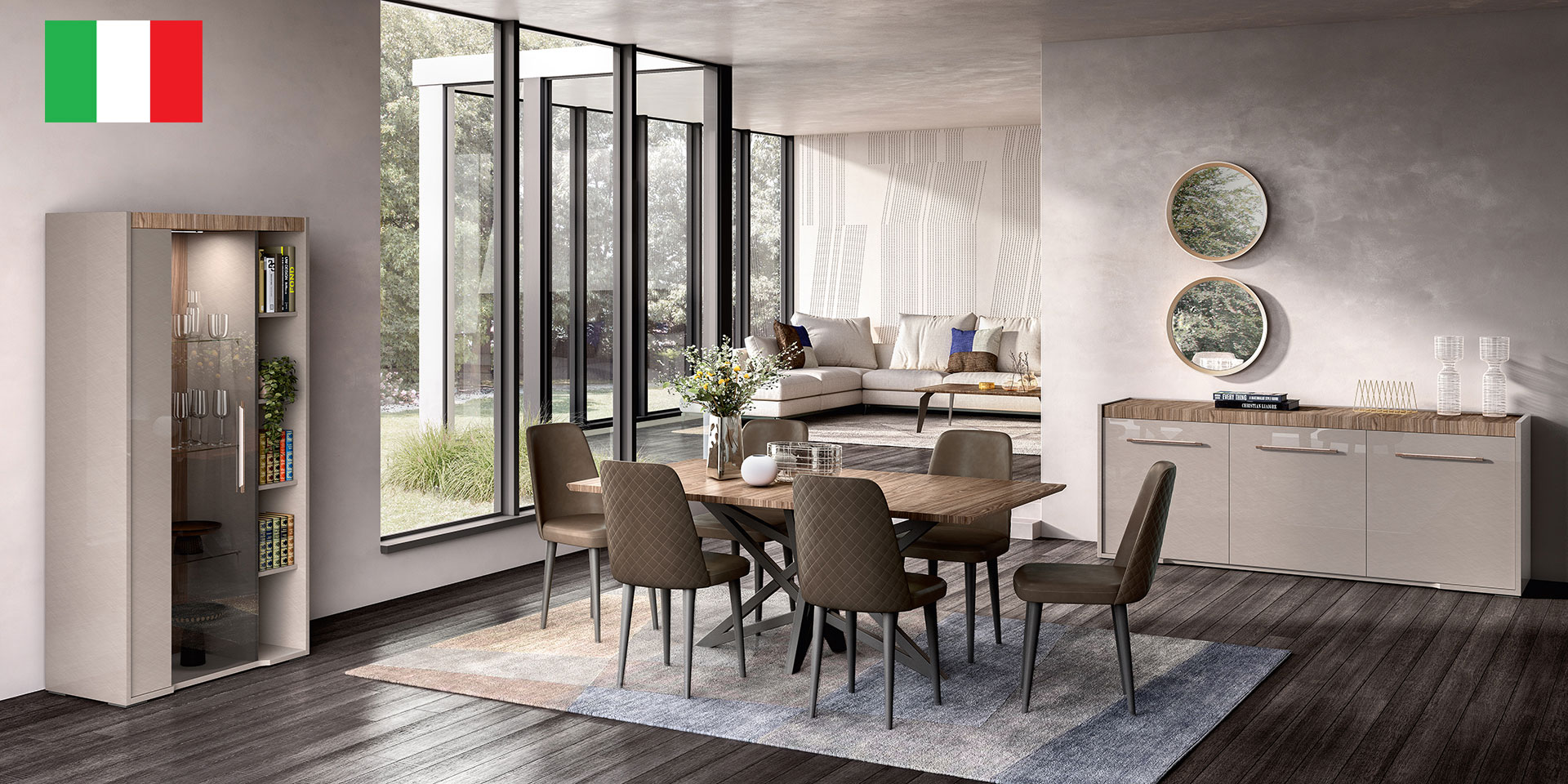 Brands Status Modern Collections, Italy Nora Dining room