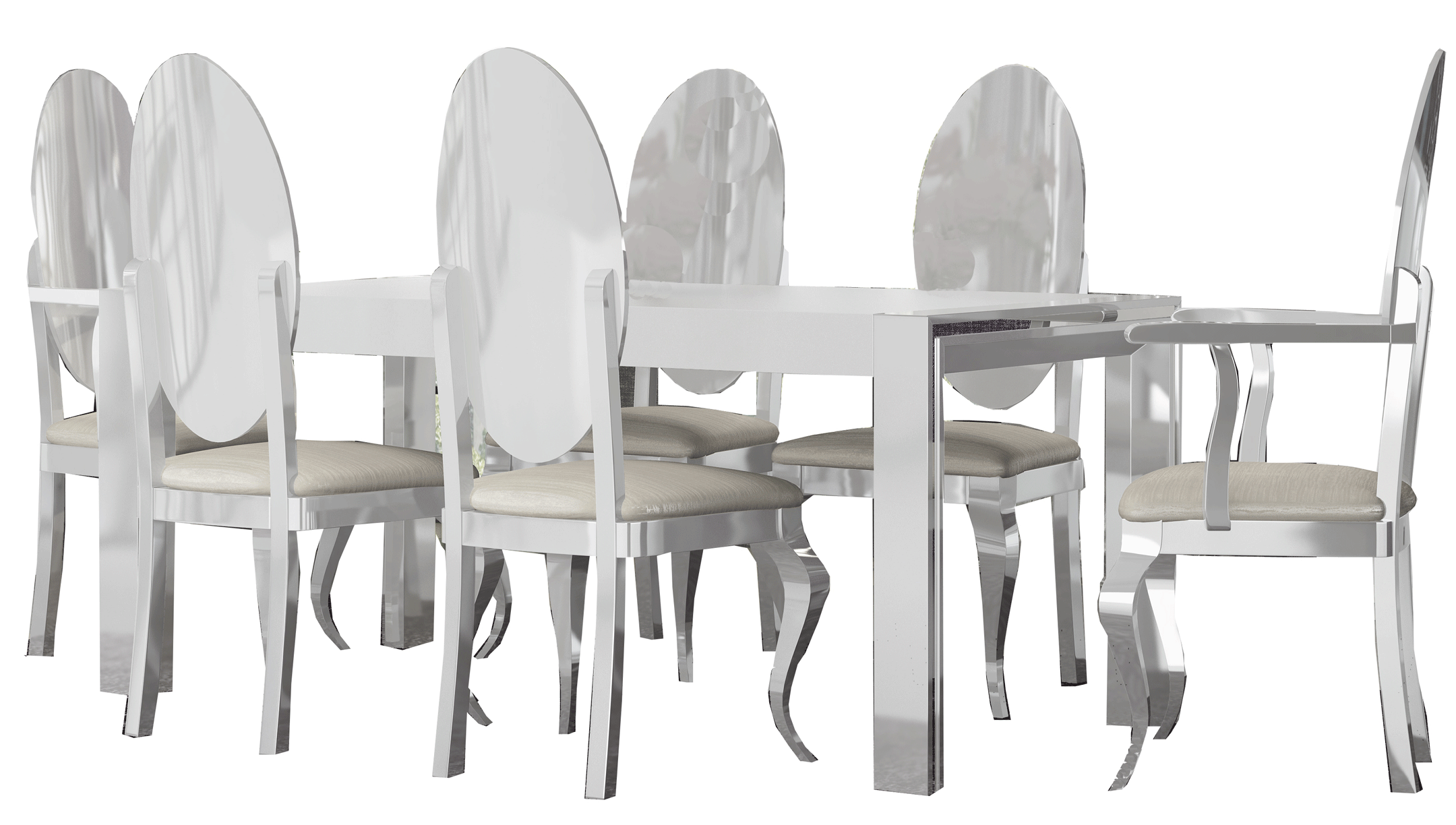 Brands Franco AZKARY II CONSOLES, Spain Carmen White Dining Table