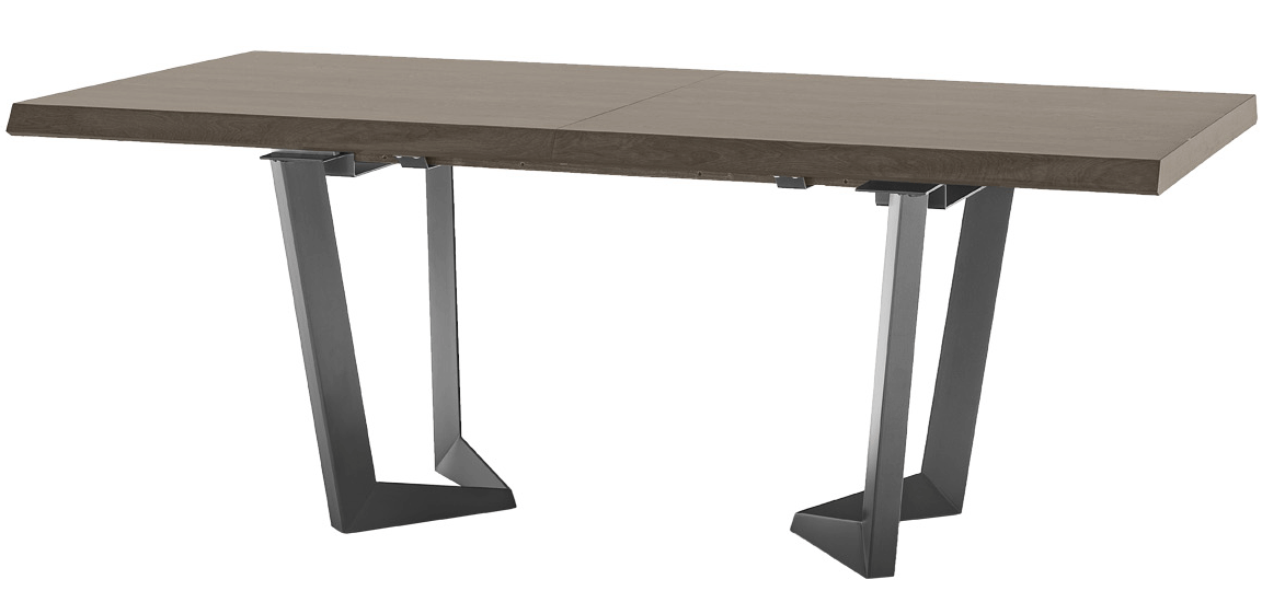Wallunits Entertainment Centers Elite Dining Table Brown Silver Birch
