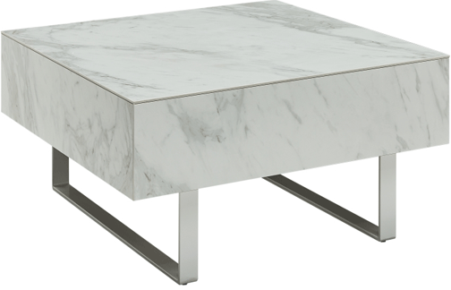 Brands FLR Modern Living Special Order 1498 White marble Coffee Table