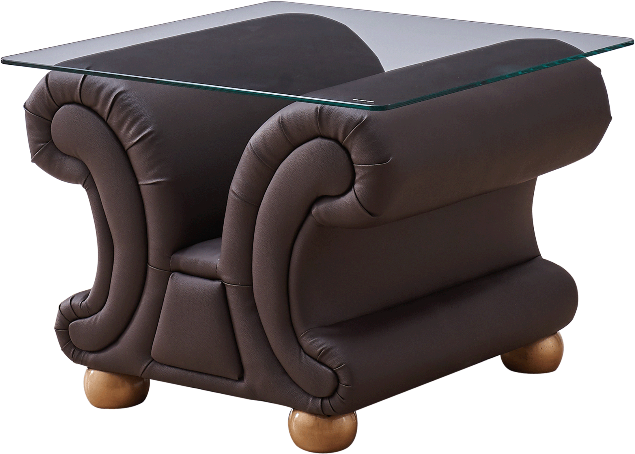 Brands Status Modern Collections, Italy Apolo Brown End table