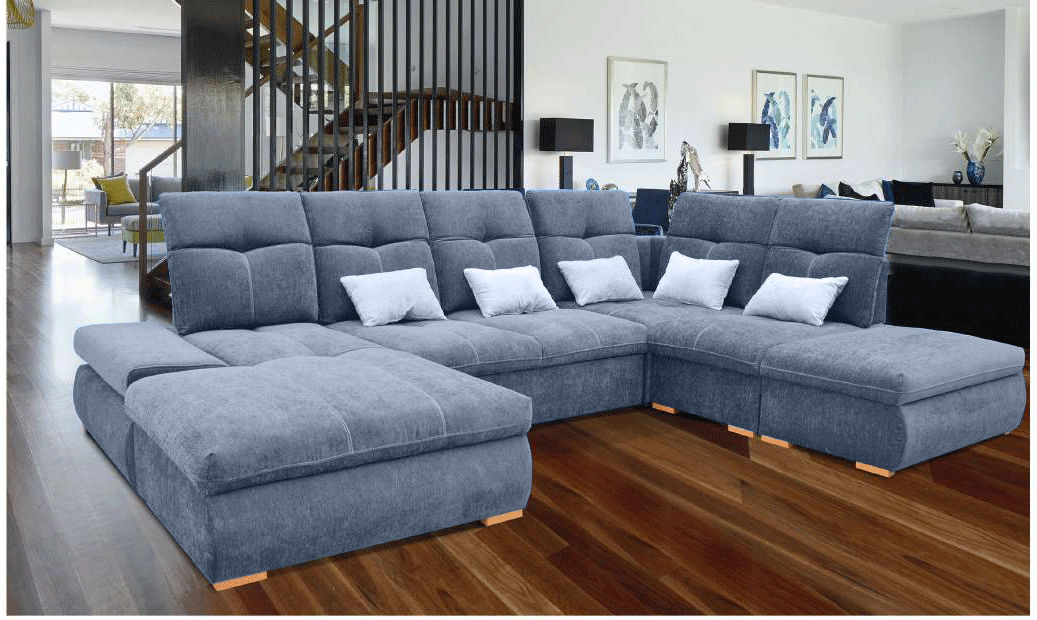 Living Room Furniture Sectionals with Sleepers Opera Sectional Left with bed and storage