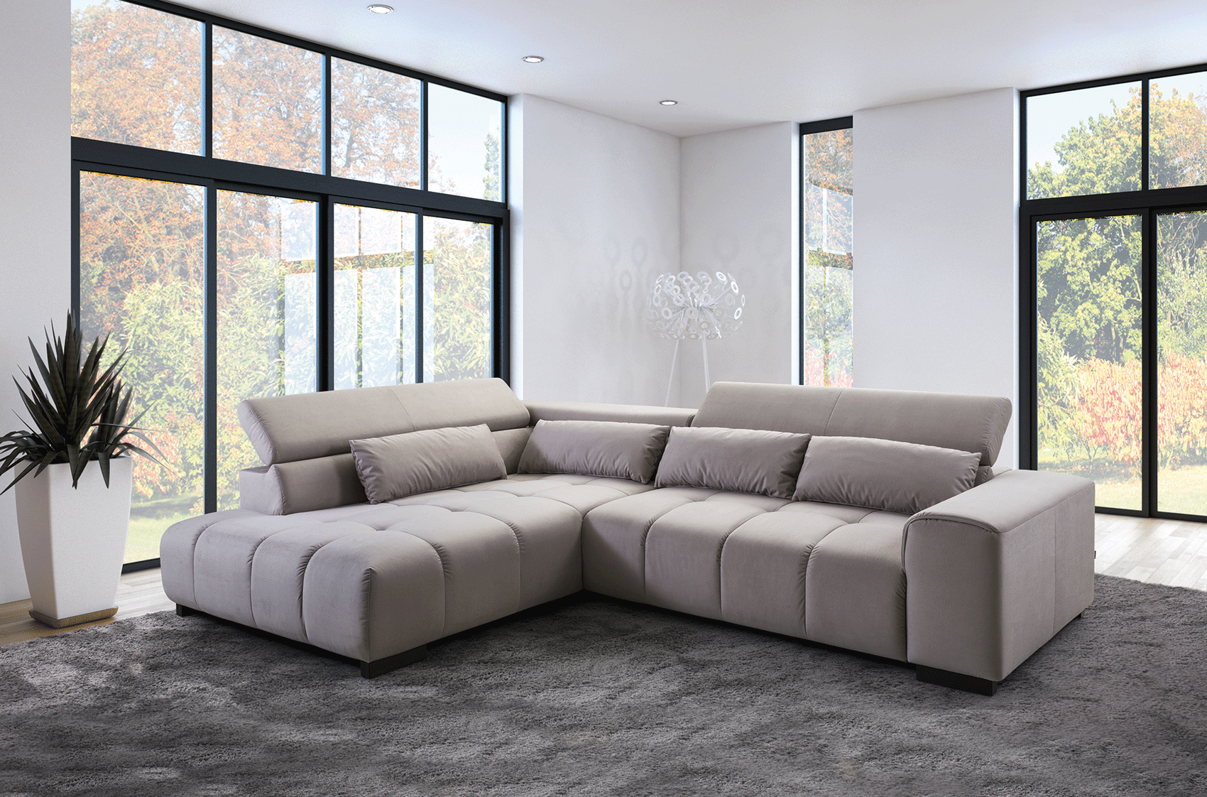 Living Room Furniture Rugs Positano Sectional