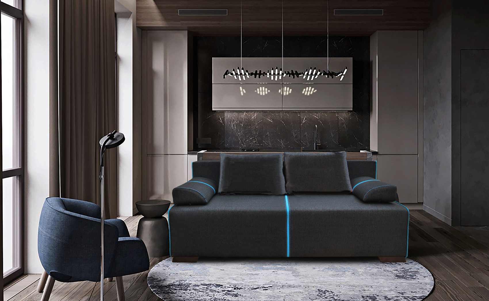 Living Room Furniture Sofas Loveseats and Chairs Broadway Sofa bed and storage