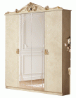 Barocco Ivory 4 Door Wardrobe