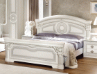 Aida White w/Silver KS Bed