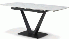 109 Dining Table w/ Extension White Ceramic